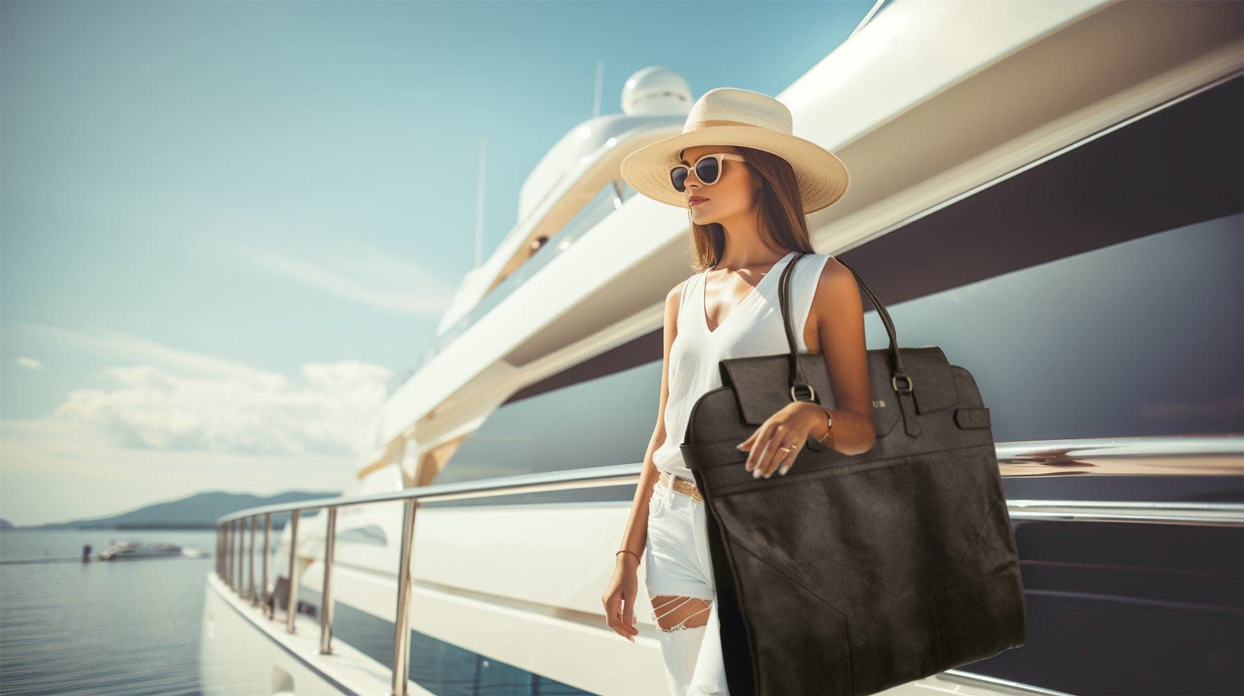 Luxury leather garment bag online
