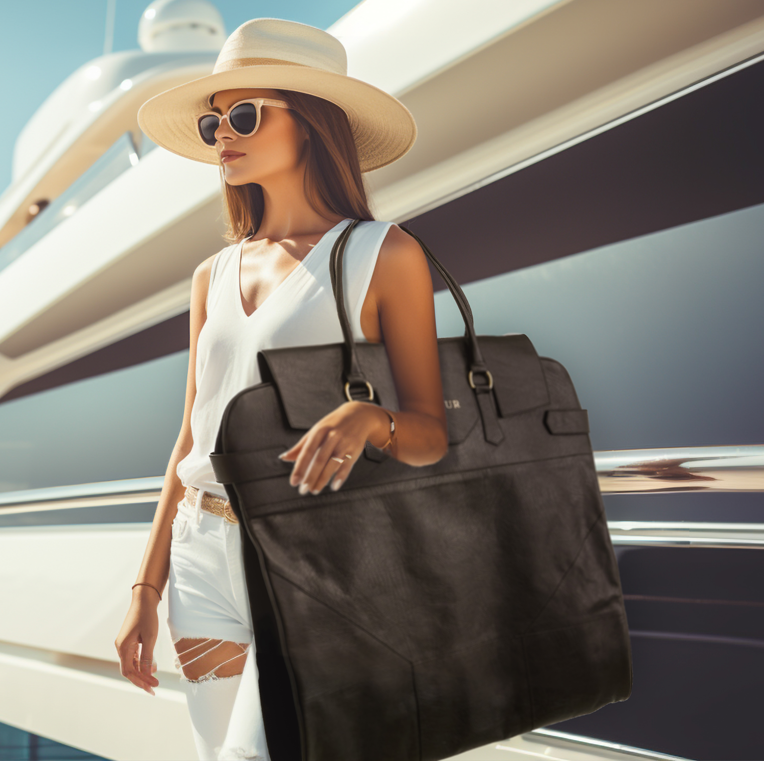 Eskandur luxury leather garment bag